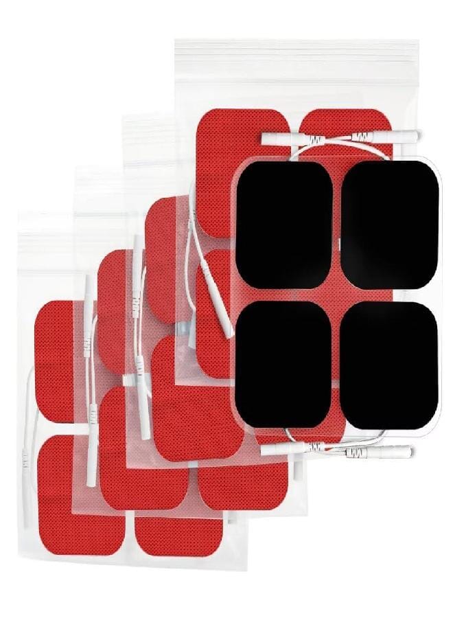 AUV0N AUVON TENS Unit Pads Electrode Patches with Upgraded Self-Stick Performance and Non-Irritating Design for Electrotherapy (Red) - Image 1